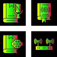 mudo y medios de comunicación icono vector