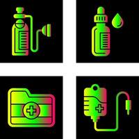 Oxygen and Dropper Icon vector