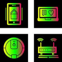 Smart Phone and Chat and Laptop Icon vector