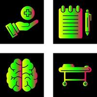 Care and Notepad Icon vector