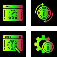 rating and refresh Icon vector