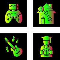 Game Controller and home repair Icon vector