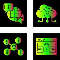 chat and network Icon vector