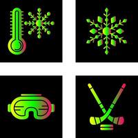 Snow Flake and Cold Icon vector
