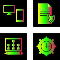 devices and private document Icon vector
