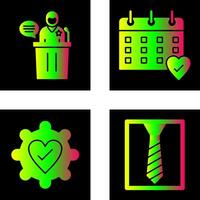 Debate and Calendar Icon vector