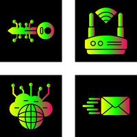 Key and WIFI Icon vector