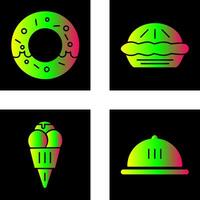 Donut and Pie Icon vector