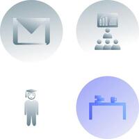 e mail and class Icon vector