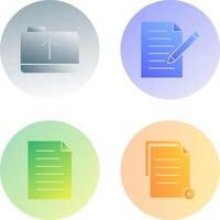 folder and edit document Icon vector