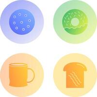 cookie and doughnut Icon vector