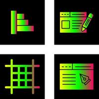 Object Alignment and Web Page Icon vector