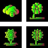 Cloudy and Clover Icon vector