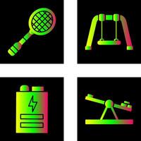 Racket and Swing Icon vector