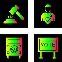 Gavel and Candidate Icon vector