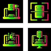 Call and Scan Icon vector