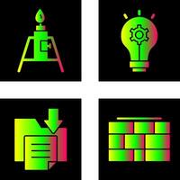 Burner and Idea Icon vector