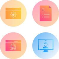 analytics and web optimization Icon vector