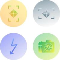 focus vertical and focus horizontal Icon vector