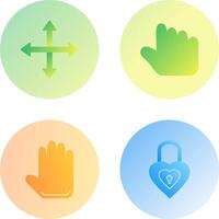 move and hold Icon vector