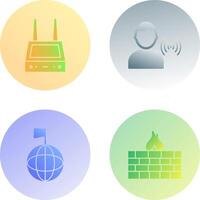 router and signal Icon vector