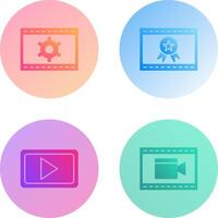 Web Optimization and Web Award Icon vector