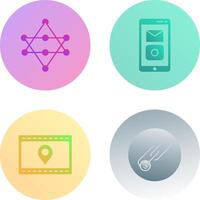 redes y móvil aplicaciones icono vector