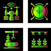 Analytics and Drone Icon vector