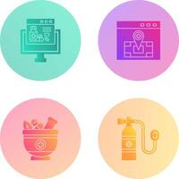 Online store and Locatation Icon vector