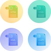HTM and CSS Icon vector