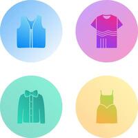 Swimming Vest and Accessory Icon vector