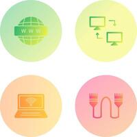 Sharing Systems and World Wide Icon vector