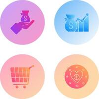 Wage and Email Icon vector