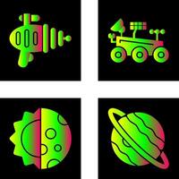 laser gun mars rover Icon vector