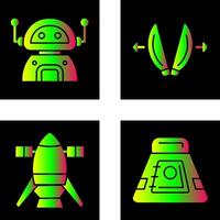 robot and playload Icon vector