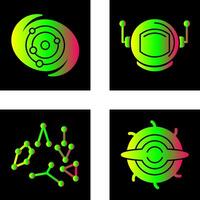 galaxy and astronaut Icon vector
