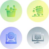 Sale and Add to Basket Icon vector