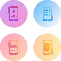 Voice Record and Device Icon vector
