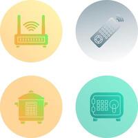 Remote and Antina Icon vector