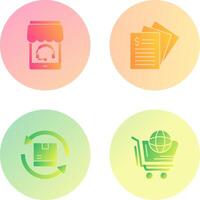 Support and Invoice Icon vector