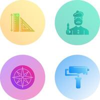 Rules and Artist Icon vector