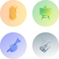 Needle and Easel Icon vector