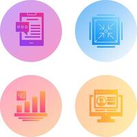 Chat and Minimize Icon vector