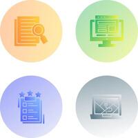 Details Looking and Adaptive Icon vector
