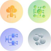 Cloud Computing and Connection Icon vector