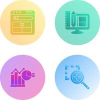 Website and Web Design Icon vector