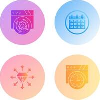 Update and Calendar Icon vector