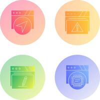 Navigation and Alert Icon vector