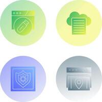 Sheet and Usb Flash Drive Icon vector
