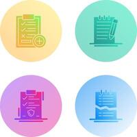 Medical Examination List and Check Up List Icon vector